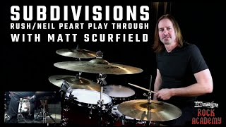 Subdivisions Rush Play Through and Live Lesson [upl. by Annaierb]