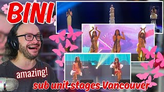 amazing BINI  sub unit performances in Vancouver reaction [upl. by Caylor]