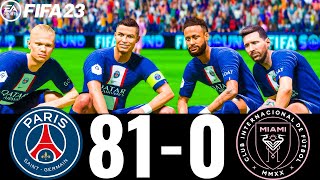 FIFA 23  MESSI RONALDO MBAPPE NEYMAR ALL STARS   PSG 810 INTER MIAMI [upl. by Nevek]