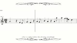 ［Sheet Music］ Saint Saens Clarinet Sonata 1 Alegretto [upl. by Gnilrad850]