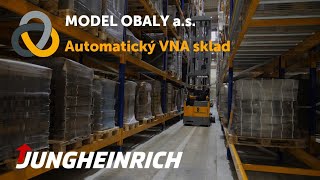 Jungheinrich  Automatický sklad ve firmě MODEL OBALY as [upl. by Erdua]