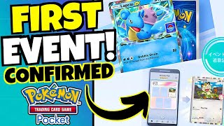 OFFICIAL FIRST EVENTS SOON Pokemon TCG Pocket [upl. by Yaner]