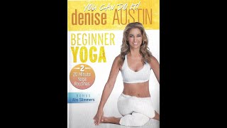 Denise Austin Beginner Floor Routine Yoga 2014 20 Mins [upl. by Nnovahs]