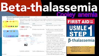 Betathalassemia in HindiUrdu by first aid for USMLE step 1 [upl. by Akzseinga981]