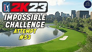 NEW IMPOSSIBLE CHALLENGE in PGA TOUR 2K23  Attempt 53 [upl. by Vasilis]