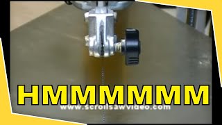 How To Woodworking Scroll Saw Tutorial Proper Blade Tensioning [upl. by Reiner]