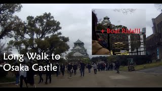 osaka castle walking tour [upl. by Anilag]