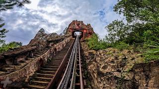 4K Expedition Everest Front Row Ride Rollercoaster 2024  Disneys Animal Kingdom  4K 60fps POV [upl. by Atibat]