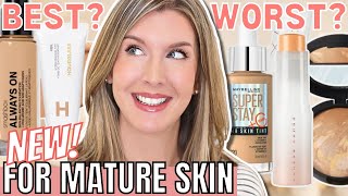 5 BEST amp WORST New Foundations for Mature Skin 2023  Foundation Roundup [upl. by Oak]