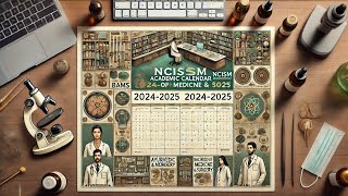 NCISM Academic Calendar 20242025 session  BAMS BUMS BATCHES  AYUSH  AYUSH UPDATES🎯exam ayush [upl. by Chelsey]