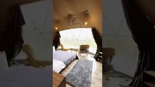 Glamping Geodesic Dome Tent [upl. by Anahsal799]