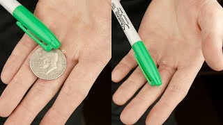 VISUAL PEN to COIN TRICK  TUTORIAL  TheRussianGenius [upl. by Ramos519]