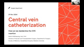 Central vein catheterization Nutsiri KittitirapongMD 291124 [upl. by Assenev]