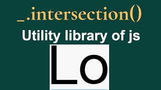 lodash intersection  How to get common values between two arrays [upl. by Akeber]