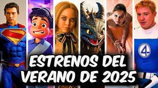 LAS PELÍCULAS MAS ESPERADAS DEL VERANO  2025 Superman Los 4 Fantásticos Megan 2 Jurassic World [upl. by Emmye151]