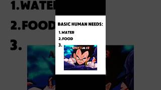 BASIC HUMAN NEEDS  dbz vegeta goku dragonball edit [upl. by Heimlich]