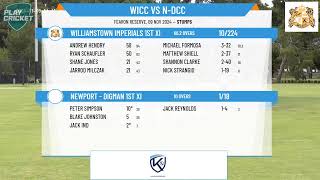 Williamstown Imperials 1st XI v Newport  Digman 1st XI [upl. by Narruc22]