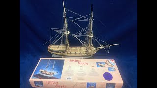 HM Brig Supply  Caldercraft 164 Nelsons Navy [upl. by Kcirttap406]