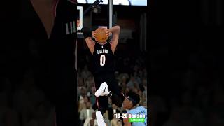 60 secs of Dame showing off his dunk package 😤… Damian Lillard 201920 Season ReCreated🪄 🎮 NoUsers [upl. by Sirmons169]