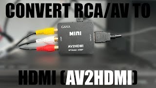 Convert AVRCA to HDMI  AV2HDMI SETUP  2024 [upl. by Ajiak]