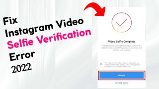 How to Fix Instagram Video Selfie Verification Error  Selfie Error [upl. by Asyen]