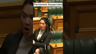 Parliament Suspended During Māori Haka [upl. by Daffi]