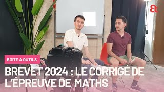 Brevet 2024  le corrigé vidéo de lépreuve de maths [upl. by Irfan841]