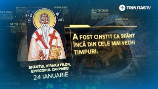 Sfântul Ierarh Filon Episcopul Carpasiei  24 ianuarie Sinaxar [upl. by Yra]