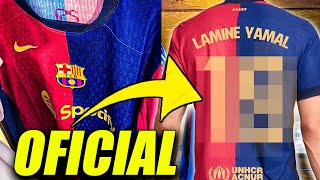 🔥Esta es la NUEVA EQUIPACIÓN del FC BARCELONA  FILTRADO el PRECIO y ¡el DORSAL de LAMINE YAMAL😮 [upl. by Pearman]