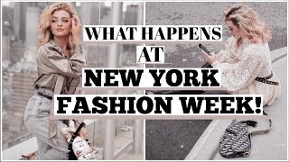 NY Fashion Week Vlog My Launch Party Front Row and Photoshoots [upl. by Iasi]