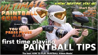 First Time Playing Paintball Tips The Ultimate Beginner Guide by DangerMan [upl. by Ranson]