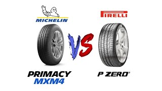 Tire Comparison Michelins MXM4 vs Pirelli P Zero [upl. by Wane]