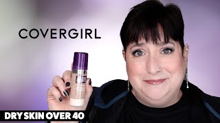 COVERGIRL SIMPLY AGELESS SKIN PERFECTOR ESSENCE  Dry Skin Review amp Wear Test [upl. by Laurette169]