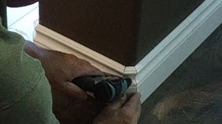 How to Install Baseboard Moulding with Profile Mryoucandoityourself [upl. by Asehr]