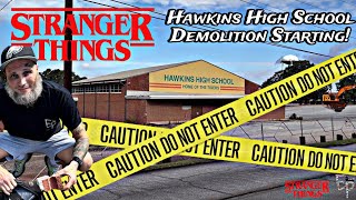 Stranger Things Inside Hawkins School Demolition Starting [upl. by Gierk]