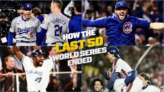 The FINAL PLAY of EVERY World Series from the LAST 50 YEARS [upl. by Cirded694]