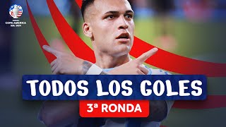 TODOS LOS GOLES DE LA 3ª RONDA  CONMEBOL COPA AMÉRICA USA 2024™ [upl. by Ademla3]