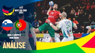 ESLOVÉNIA 30 x 33 PORTUGAL  MAIN ROUND  EHF EURO 2024 [upl. by Aneeroc983]