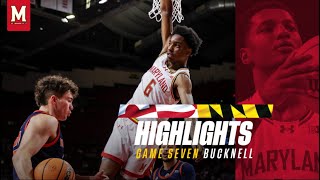 Maryland Mens Basketball Highlights  Maryland 91 Bucknell 67 [upl. by Narej]