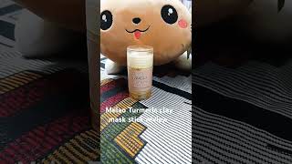 Melao Turmeric clay mask stick review [upl. by Archibald329]