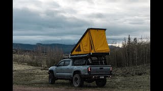 Roof Top Tent Camping in the Rain GoFast Camper RTT Install  Camping Vlog [upl. by Assilanna517]