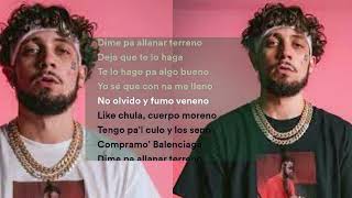 CHULA  JC REYES  LETRA  LYRICS [upl. by Odla]