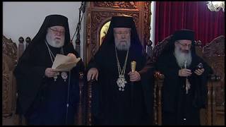 Divine Liturgy in Strovolos Cyprus  February 11 2018 [upl. by Neitsirk]