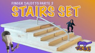 COSTRUISCO UN FINGERSKATE PARK IN SALOTTO parte 23 LE SCALE [upl. by Allicserp]