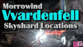 ESO Morrowind Vvardenfell Skyshard Locations [upl. by Jarad]