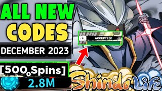 New Shindo Life Codes In December 2023  Codes For Shindo Life  Shindo Life [upl. by Ena339]