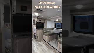 NEW Bunkhouse  2024 Winnebago Micro Minnie FLX 2306BHS [upl. by Sid]