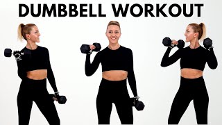 🔥35 Minute Full Body Dumbbell Strength Workout🔥NO REPEAT🔥 [upl. by Ennovart]