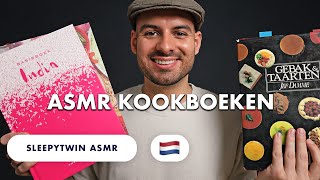 ASMR Mijn Favoriete Kookboeken Aan Jou Laten Zien  Fluisteren amp Tapping  ASMR Nederlands [upl. by Ecinhoj]