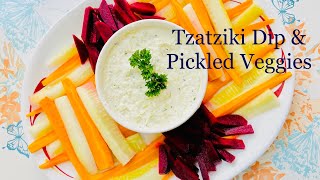 Tzatziki Sauce with Pickled Veggies  Mediterranean Week  Indian Aroma [upl. by Asillim]